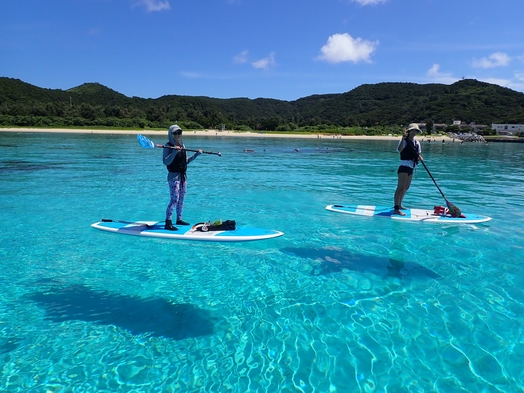 座間味の海を満喫しよう！宿泊＆SUPシュノーケルツアー付プラン！ツアーの写真をデータで無料プレゼント